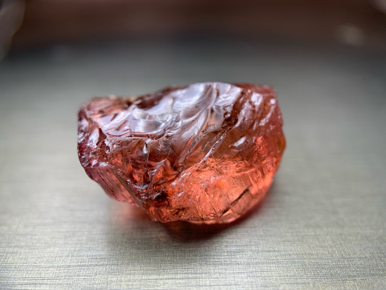 BRIGHT PEACHY PINK TOURMALINE 18.62ct