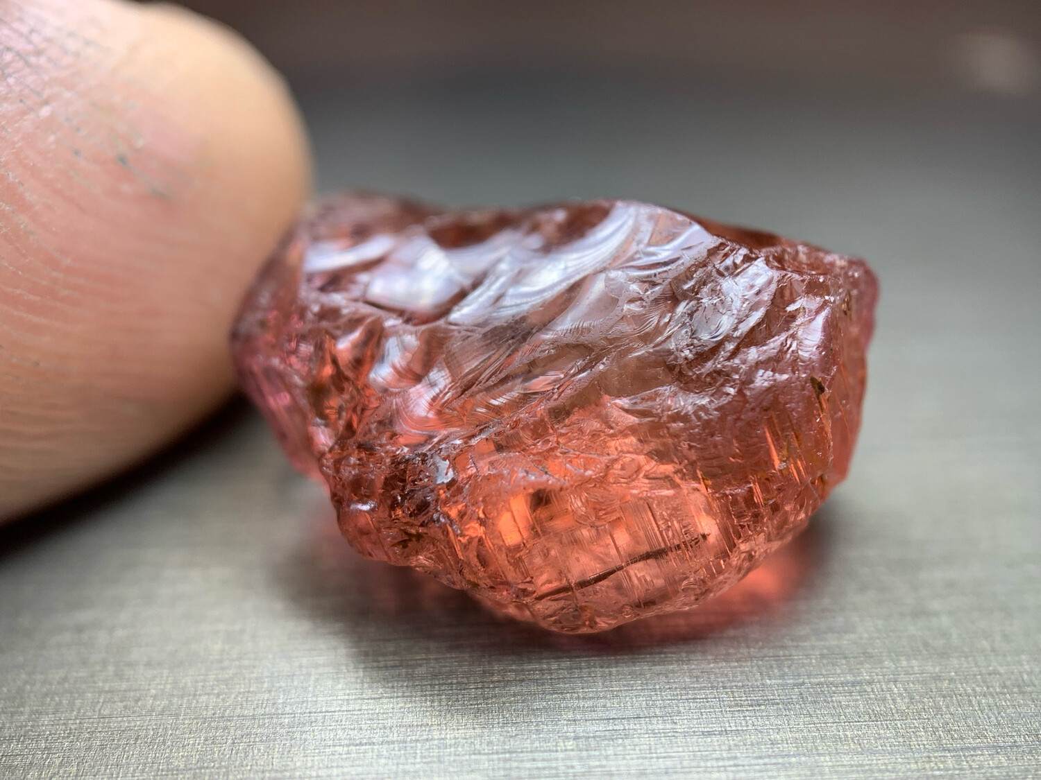 BRIGHT PEACHY PINK TOURMALINE 18.62ct