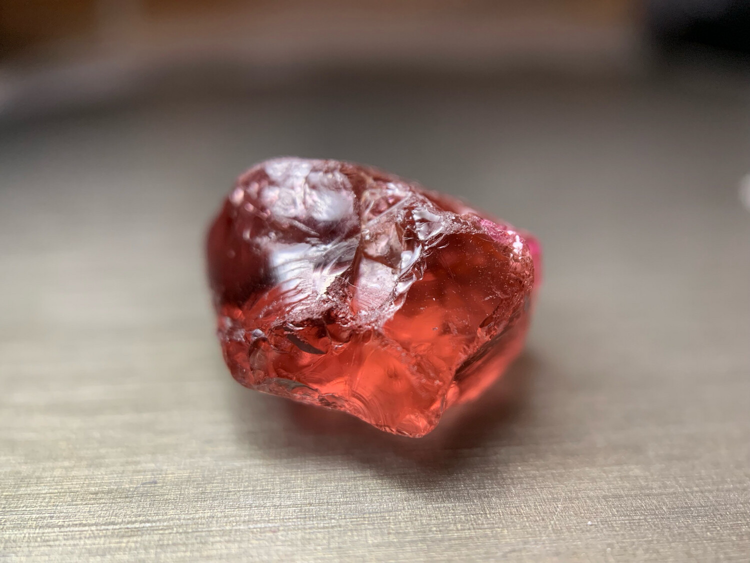VIVID IMPERIAL (padparadscha color) TOURMALINE 19.50ct