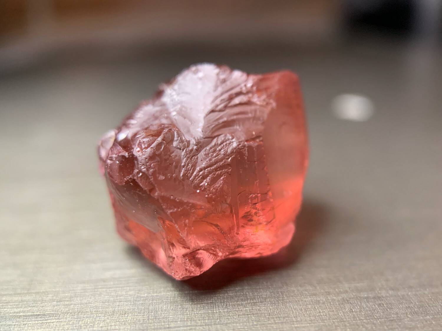 VIVID IMPERIAL (padparadscha color) TOURMALINE 19.50ct