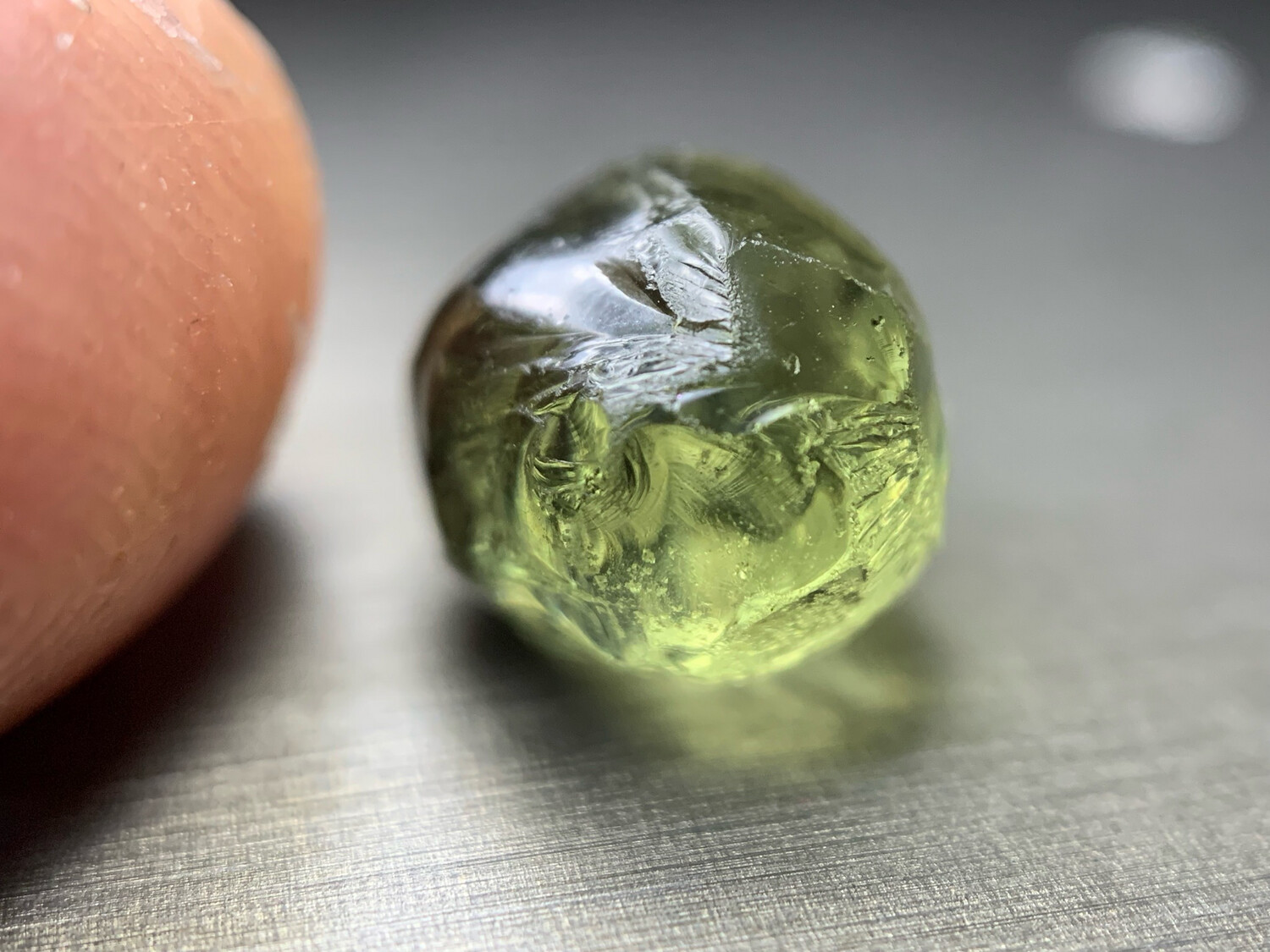 GREYISH GREEN TOURMALINE 6.47ct