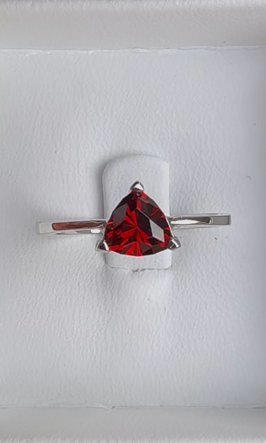 ᴬᵀᵞᴾᴵᶜᴬᴸ GARNET PLATINIUM RING