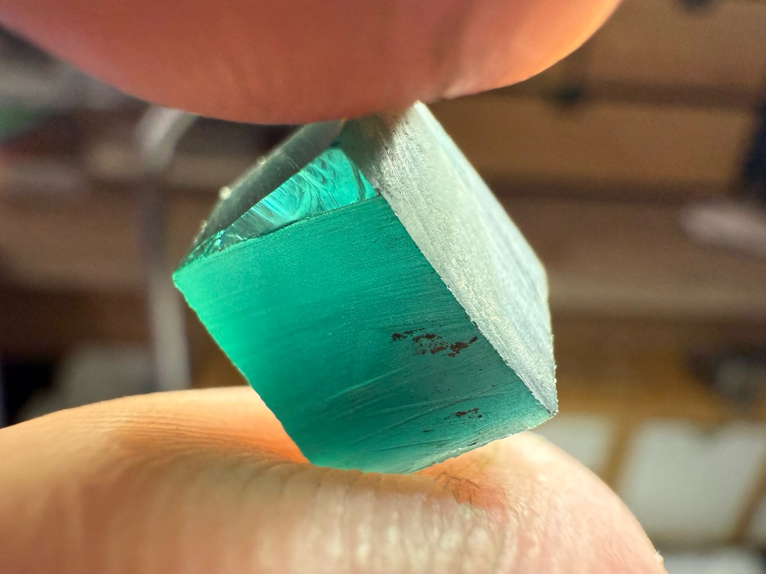 BLUE GREEN MOISSANITE 8.65ct 🌱