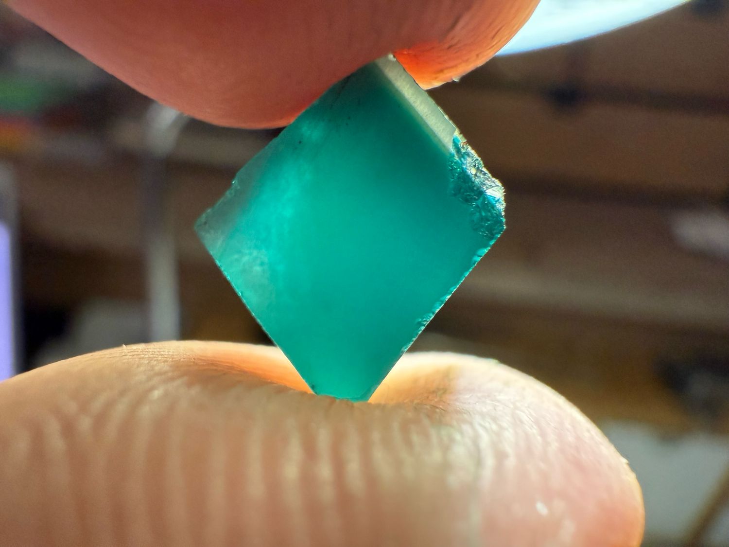 BLUE GREEN MOISSANITE 8.15ct 🌱