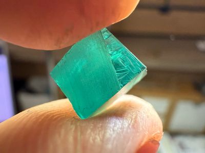 BLUE GREEN MOISSANITE 6.09ct 🌱