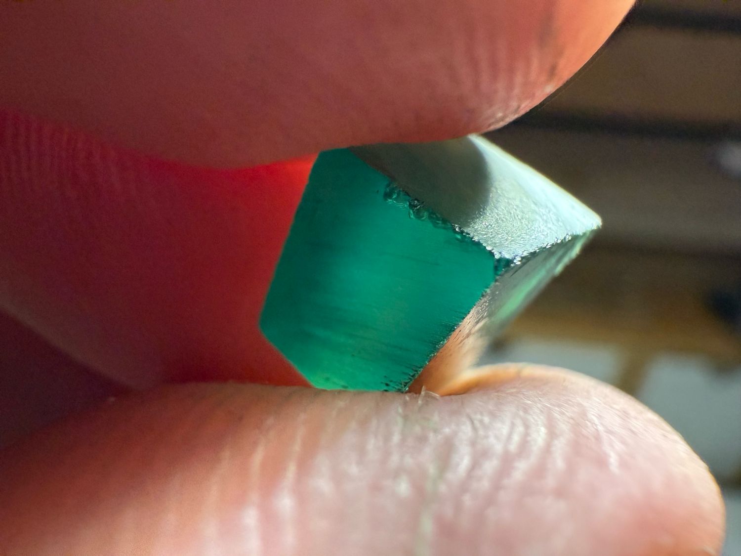 BLUE GREEN MOISSANITE 6.26ct 🌱