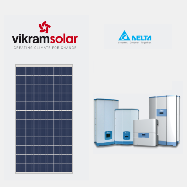 Solar Combo Vikram Solar Panels &amp; Delta Solar Inverter