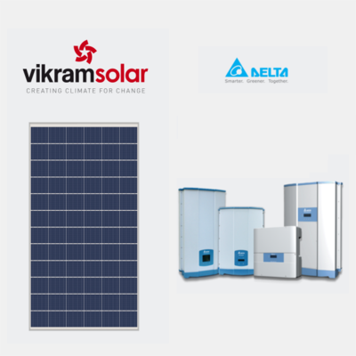 Solar Combo Vikram Solar Panels &amp; Delta Solar Inverter