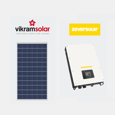 Solar Combo Vikram Solar Panels &amp; Zever Solar Inverter