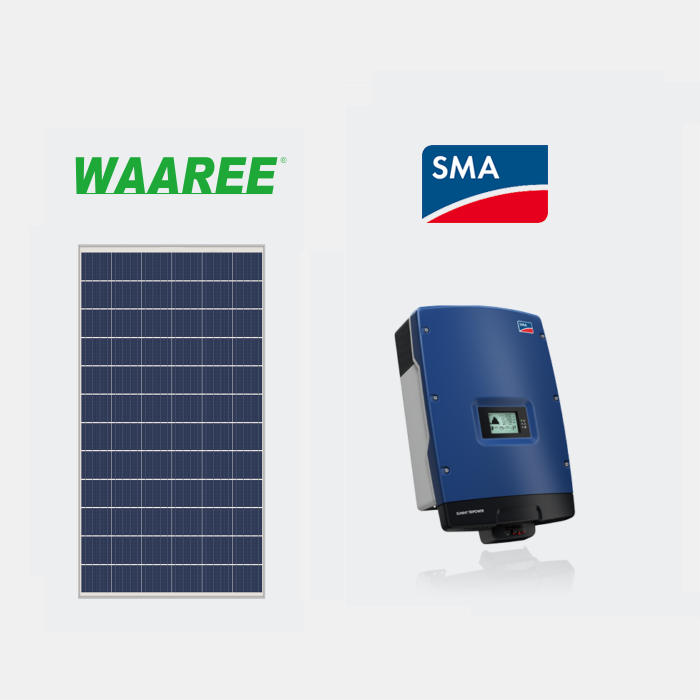 Solar Combo Waaree Solar Panels &amp; SMA Solar Inverter
