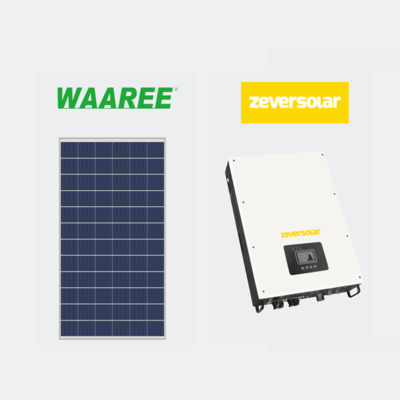 Solar Combo Waaree Solar Panels &amp; Zever Solar Inverter