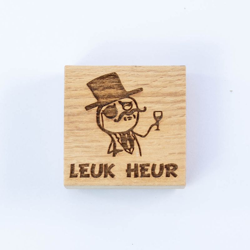 Leuk heur stempel