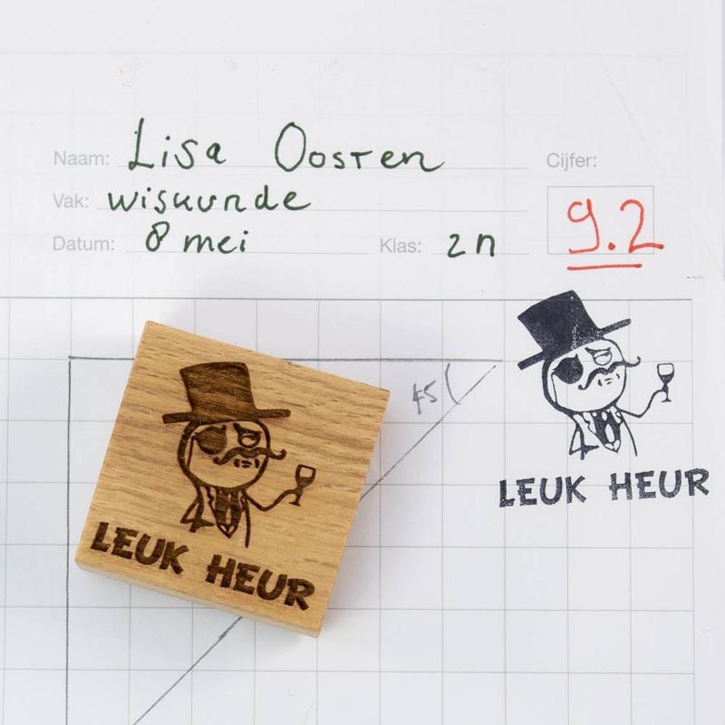 Leuk heur stempel