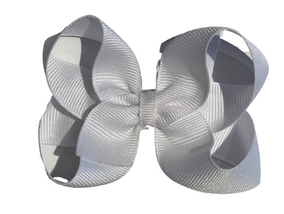 Stage 4 Grosgrain Bows , Color: White