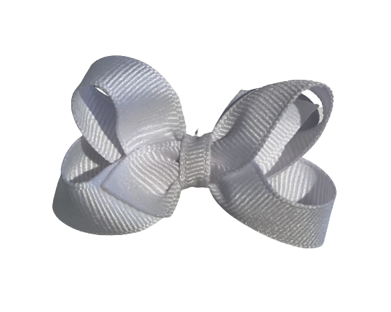 Stage 2 Grosgrain Bows, Color: White