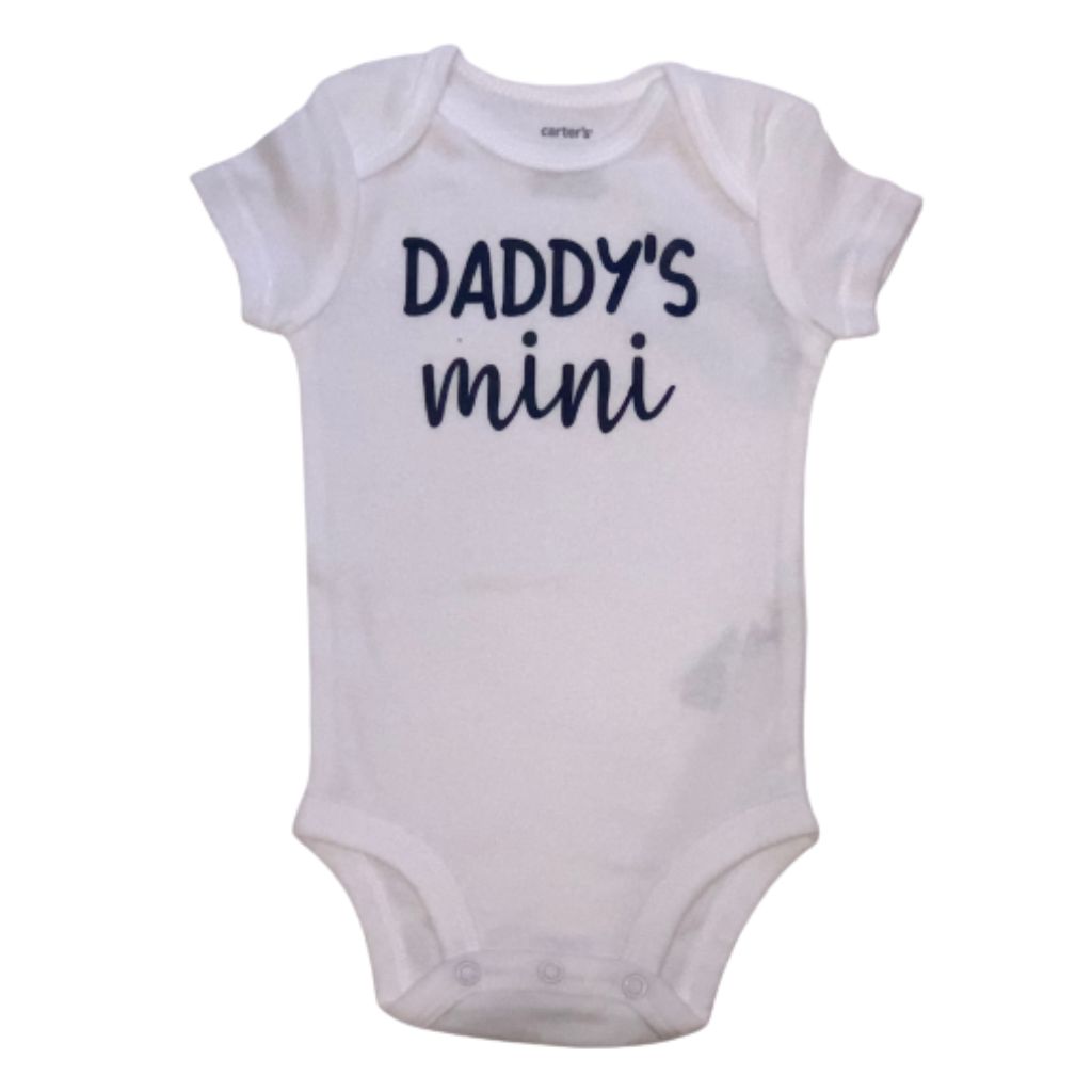 Daddy's Mini Short Sleeve Onesie