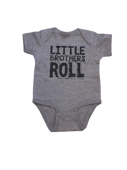 Little Brothers Roll Short Sleeve Onesie