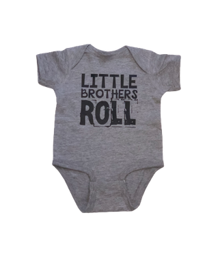 Little Brothers Roll Short Sleeve Onesie