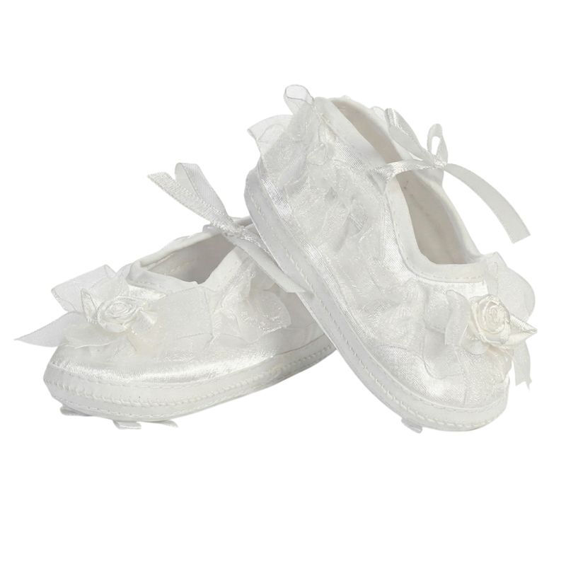 Girls Satin Christening Bootie