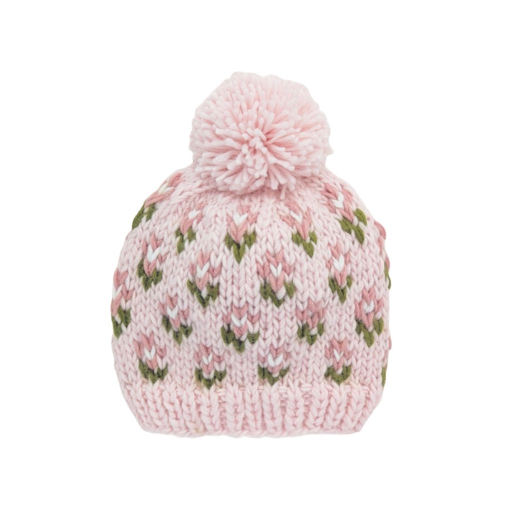 Bitty Blooms Blush Beanie Hat