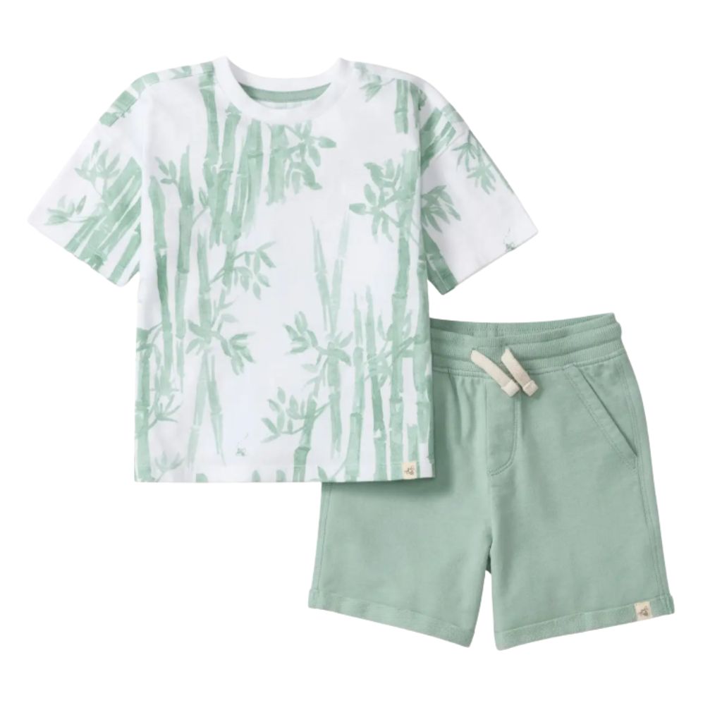 Bamboo Forest Tee &amp; Shorts Set