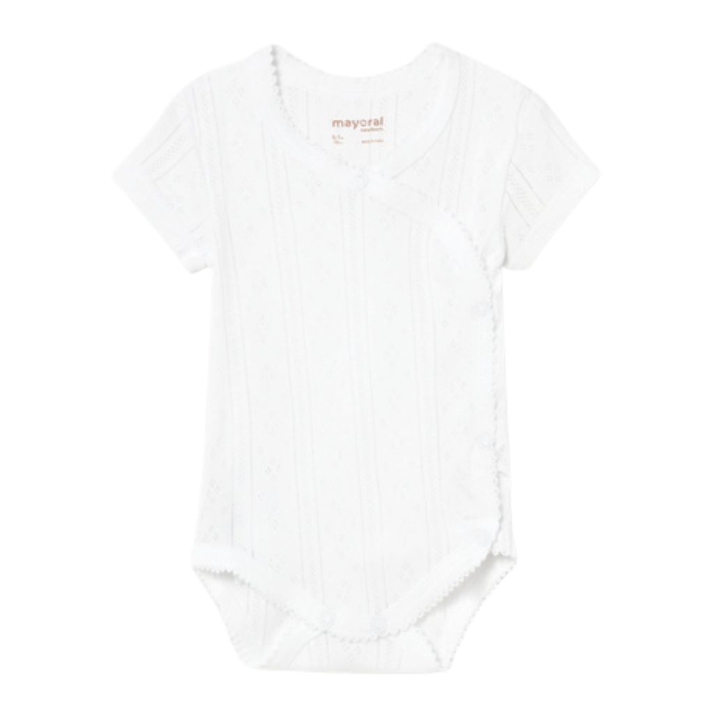 White Short Sleeve Onesie