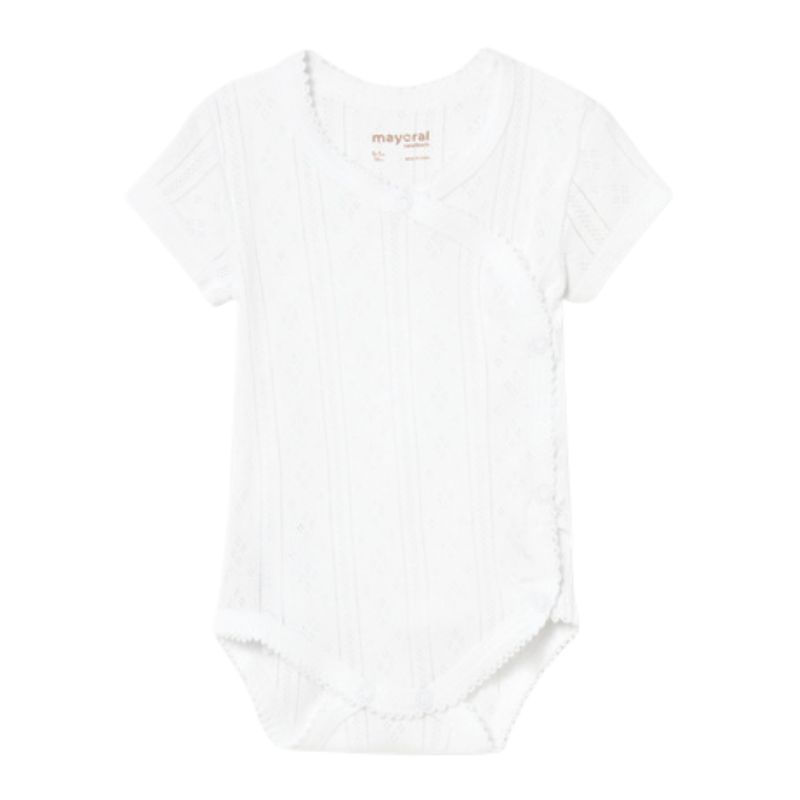 White Short Sleeve Onesie