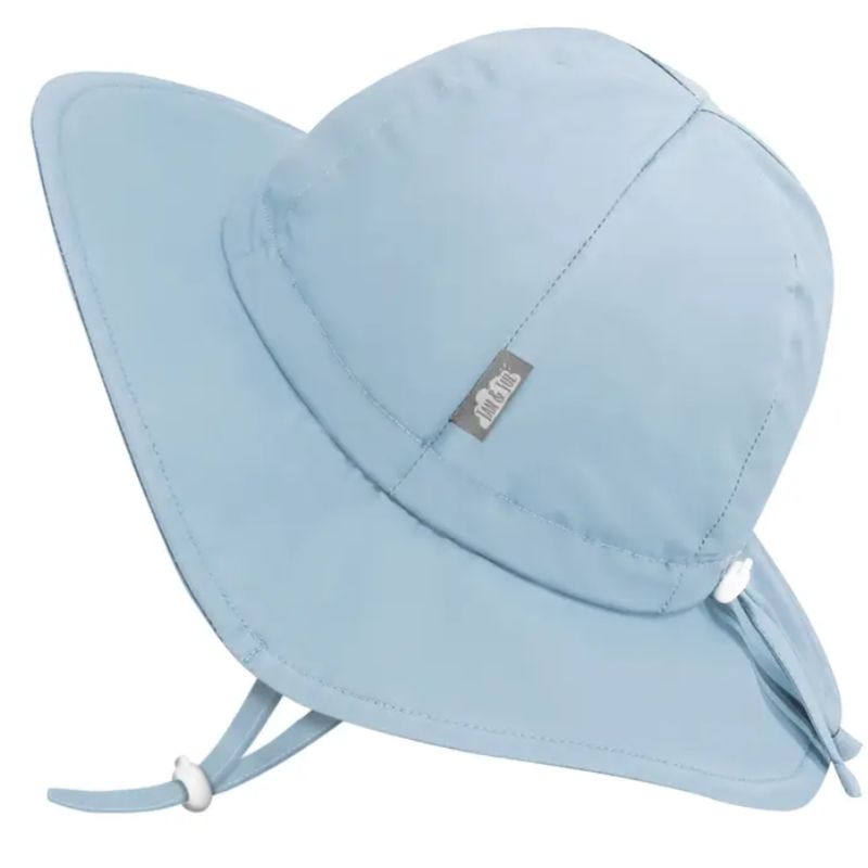 Light Blue Cotton Floppy Sun Hat