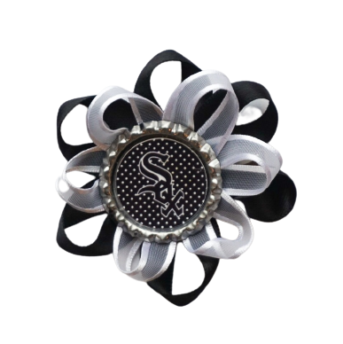 White Sox Ribbon Bow