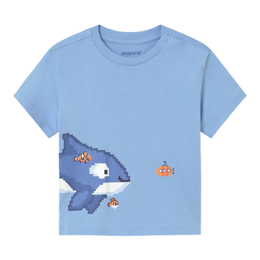 Sky Blue Shark T-shirt