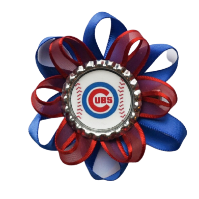 Cubs Ribbon Bow