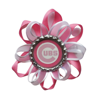 Pink Cubs Ribbon Bow