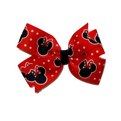 Minnie Mouse Small Pinwheel Bow Red