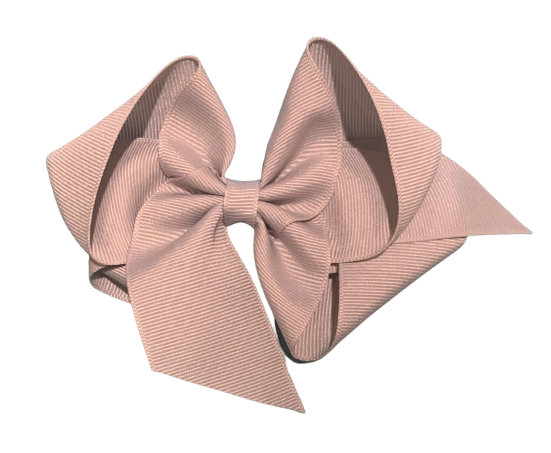 Silver/Gray Big (5in) Grosgrain Bow