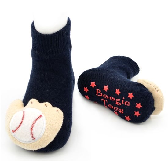 Baseball Rattle Socks 0-12m