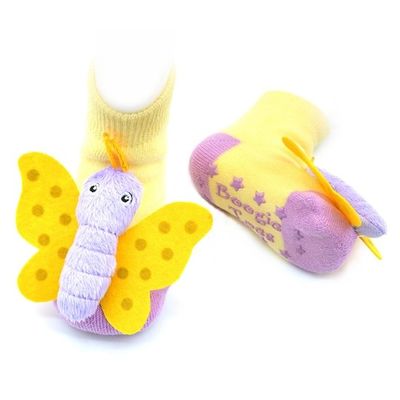 Butterfly Rattle Socks 0-12m
