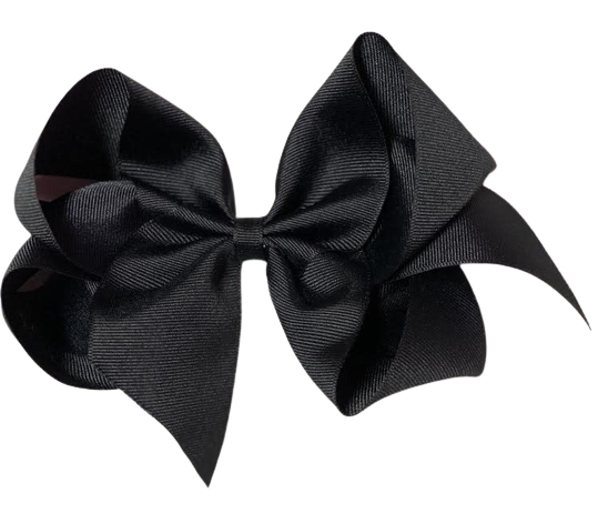 Black Giant (7in) Grosgrain Bow