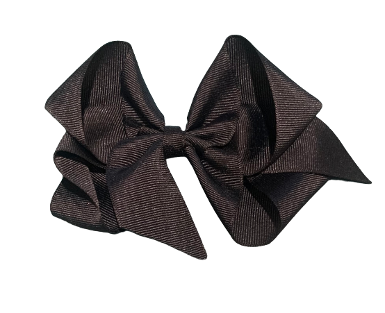 Black Big (5in) Grosgrain Bow