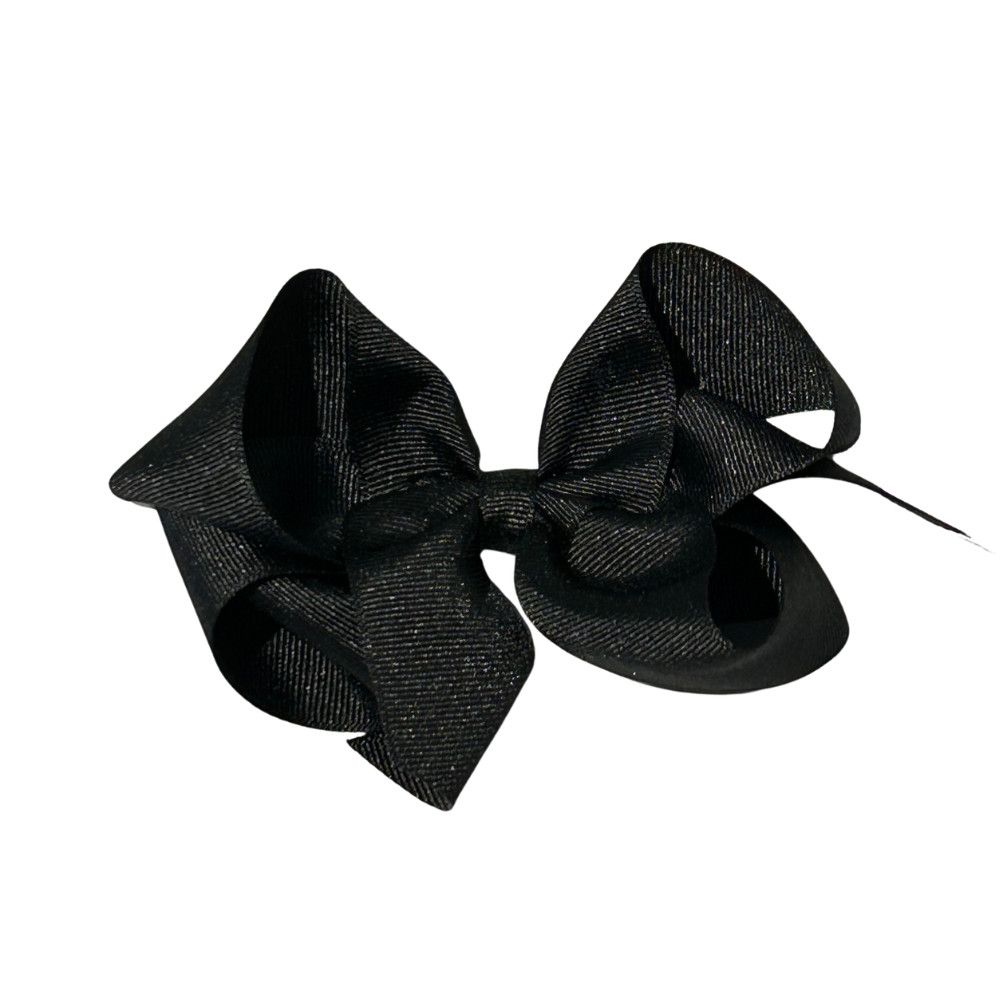 Black Big (5in) Grosgrain Bow