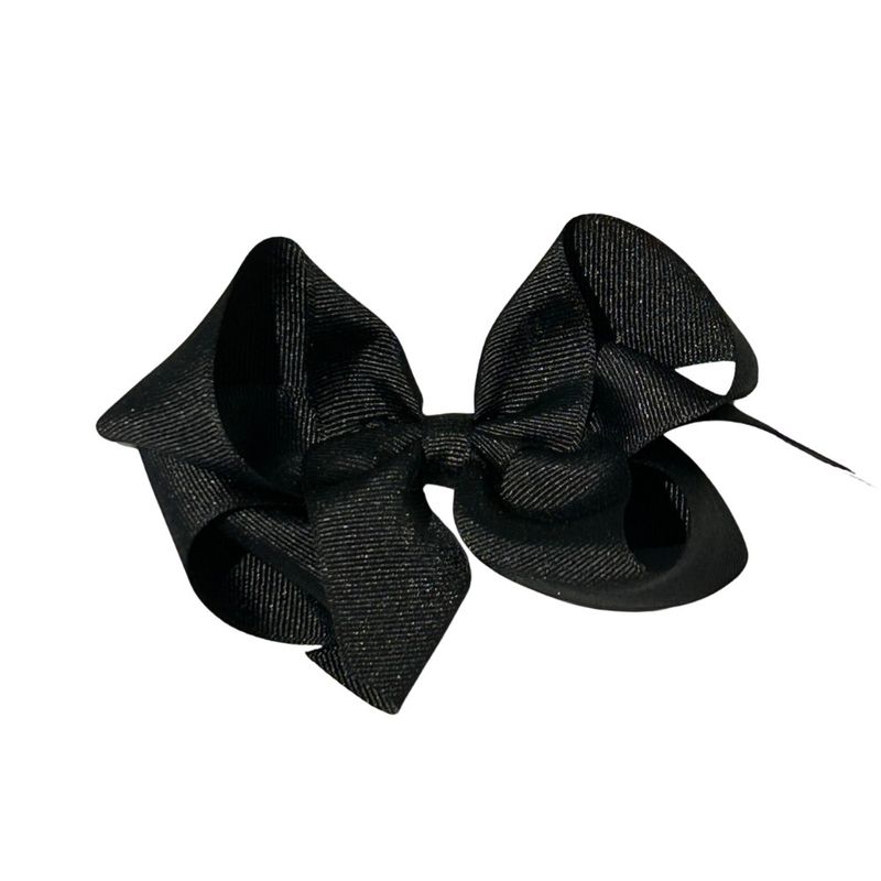 Black Big (5in) Grosgrain Bow