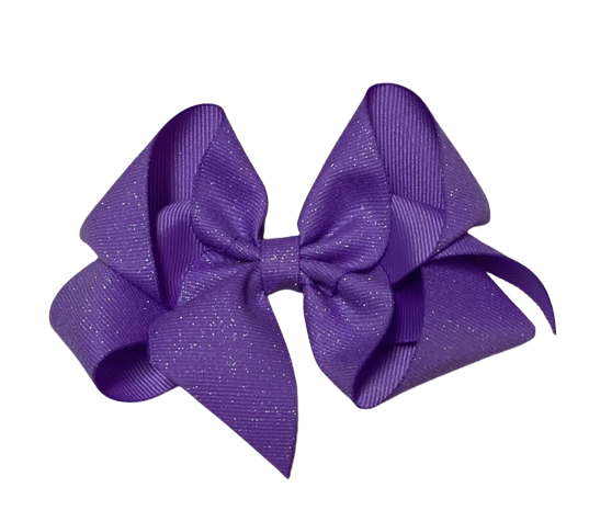 Big (5in) Diamond Dust Grosgrain Purple