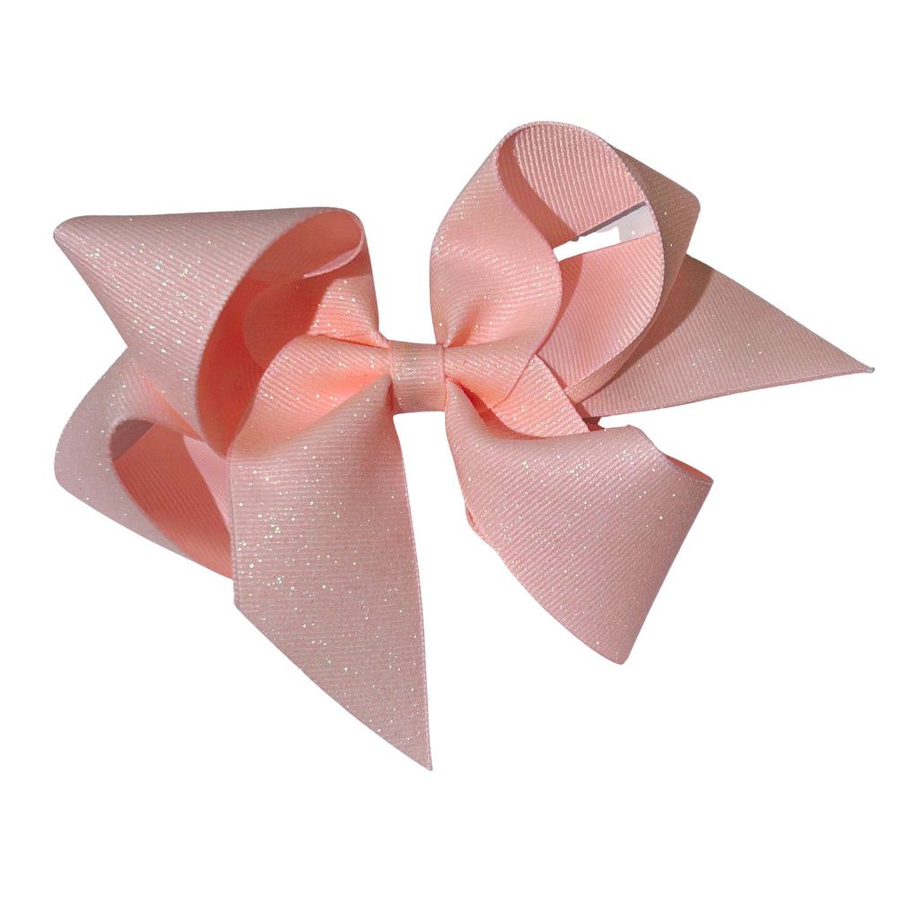 Light Pink Big (5in) Diamond Dust Grosgrain