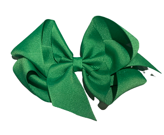 Emerald Big (5in) Grosgrain Bow