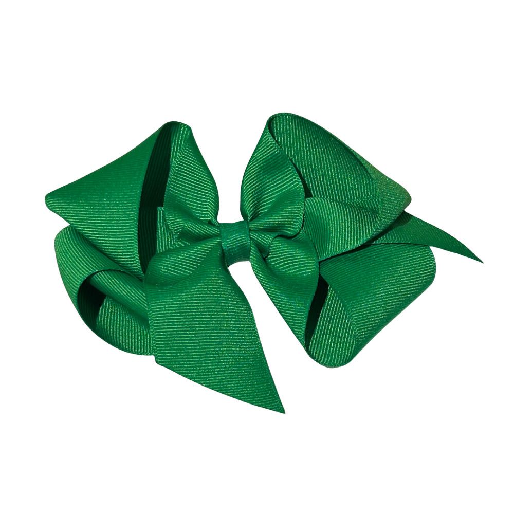 Emerald Big (5in) Grosgrain Bow
