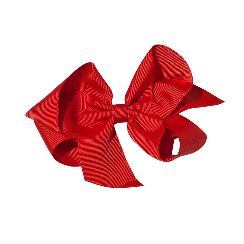 Red Big (5in) Grosgrain Bow