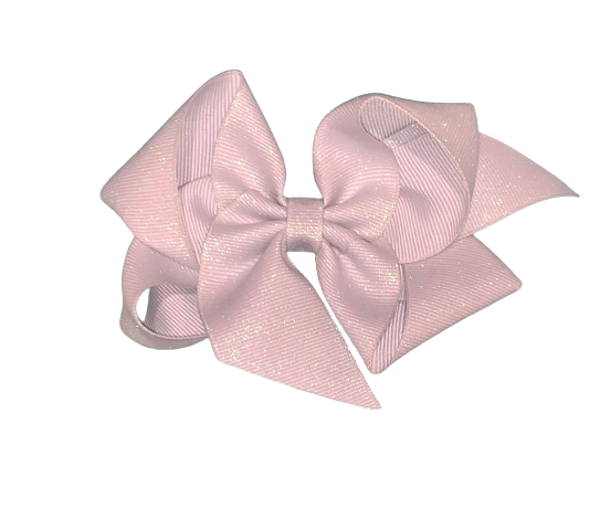 Silver Big (5in) Diamond Dust Grosgrain