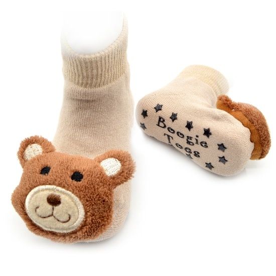 Teddy Bear Rattle Socks 0-12m