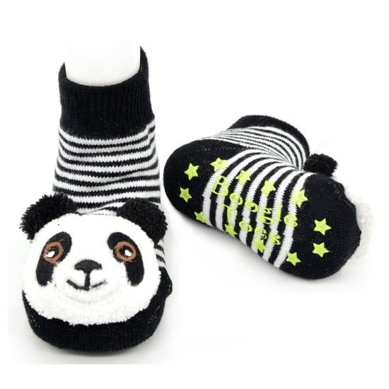 Panda Rattle Sock 0-12m