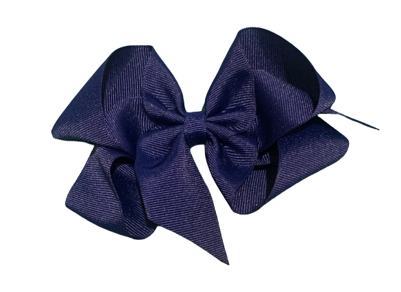 Light Navy Big (5in) Grosgrain Bow
