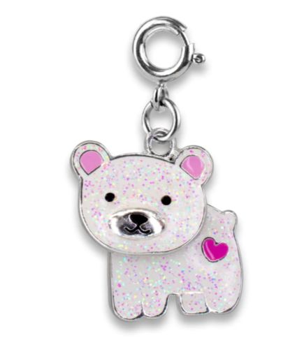 Glitter Polar Bear Charm
